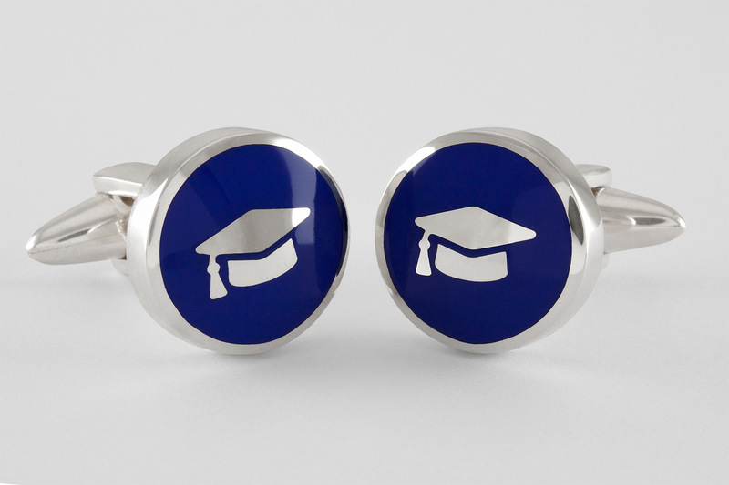 Chapeau diplome Cuff links