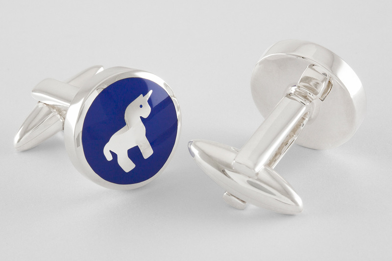 Symbole licorne Boutons de manchette
