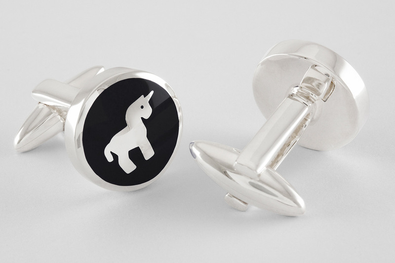 Symbole licorne Boutons de manchette