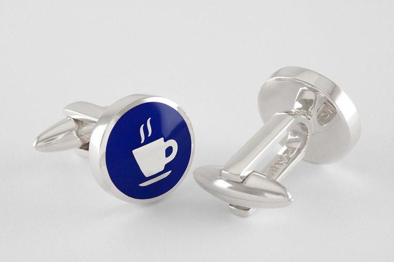 Symbole espresso Manschettenknopf