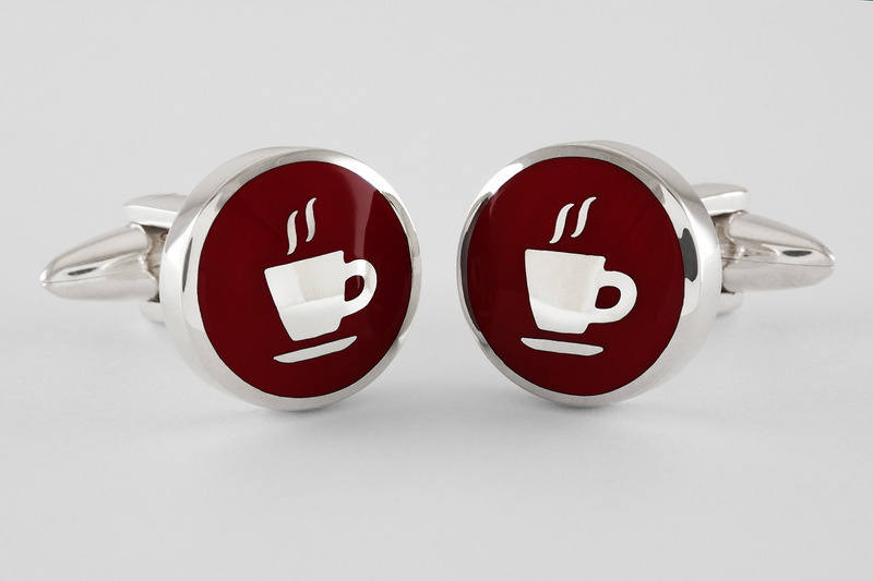 Symbole espresso Manschettenknöpfe