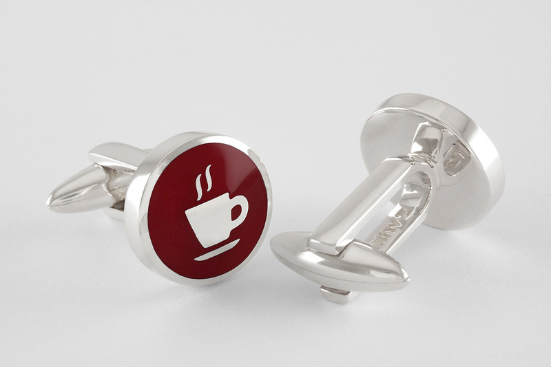 Espresso Manschettenknopf