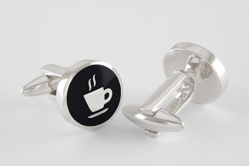 Symbole espresso Manschettenknöpfe