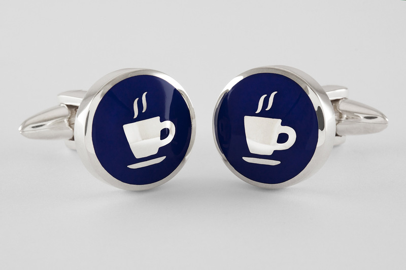 Symbole espresso Manschettenknopf