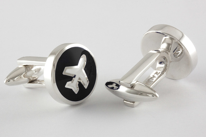 Aéroplane Boutons de manchette