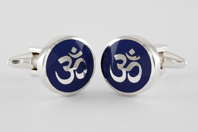 Symbole om aum Boutons de manchette