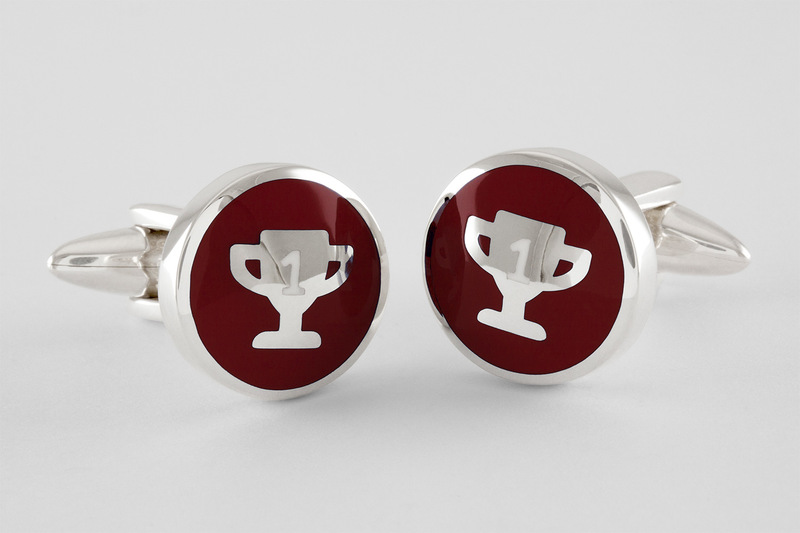 Symbole trophee Boutons de manchette