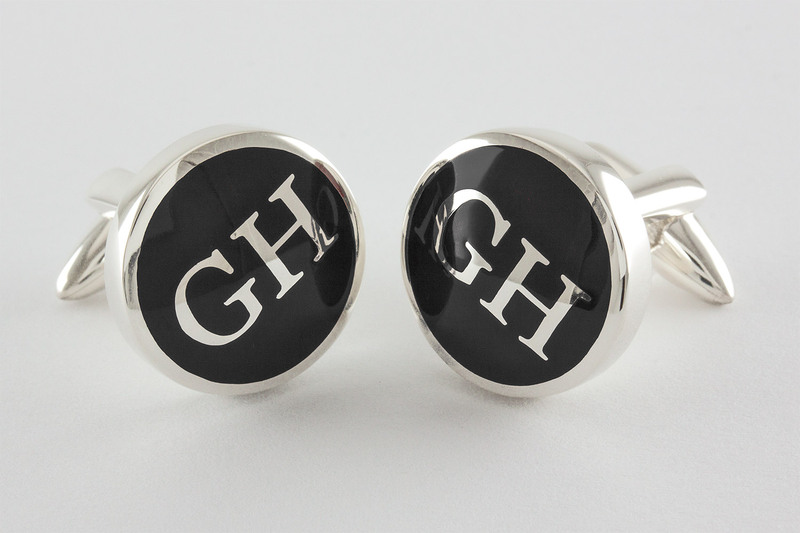 Monogramm Manschettenknöpfe