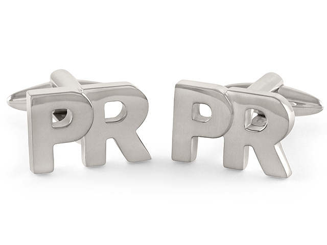 Individuelle Manschettenknöpfe mit Buchstaben